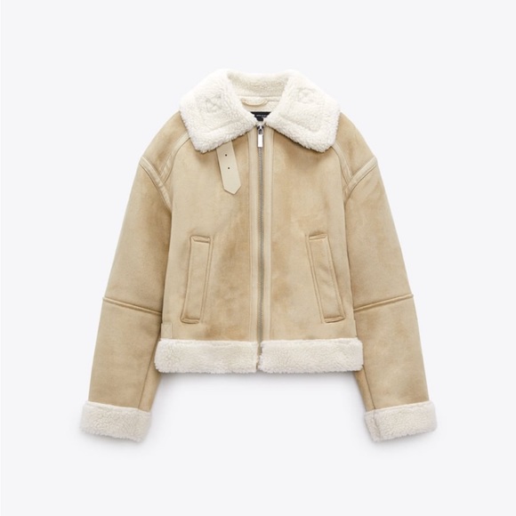 Zara double face cropped jacket - Picture 2 of 6